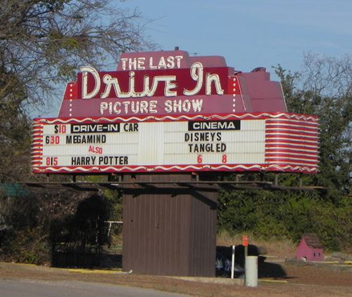 Gatesville Tx -  Last Picture Show Drive In Theater Neon