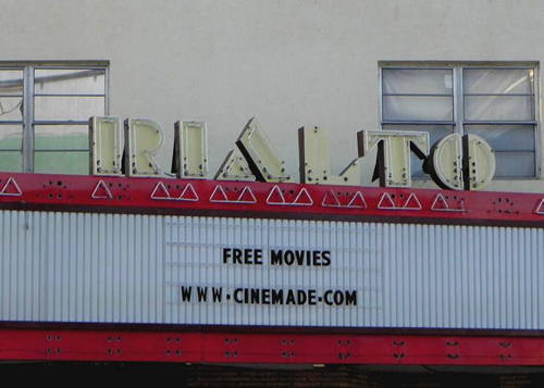 Kenedy TX - Rialto Theatre with Neon Sign