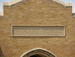Andrews Primary School sign,  Andrews, Texas