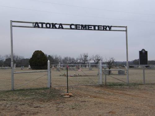 Atoka TX - Atoka Cemetery Gate