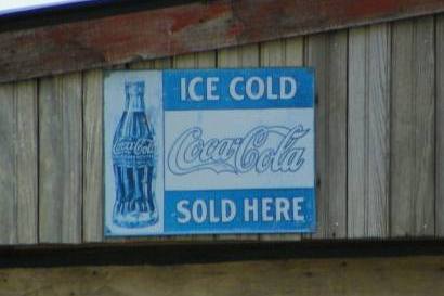 Barnhart Tx - Ice Cold Coca-Cola Sign