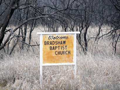 Bradshaw Texas sign and landscape