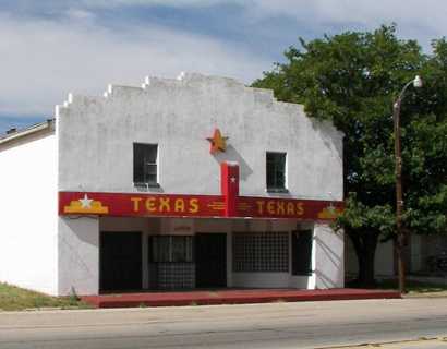 Former Texas Theater in Bronte, Texas