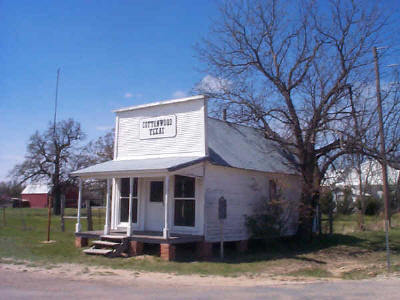 TX -Cottonwood  post office and former  bank