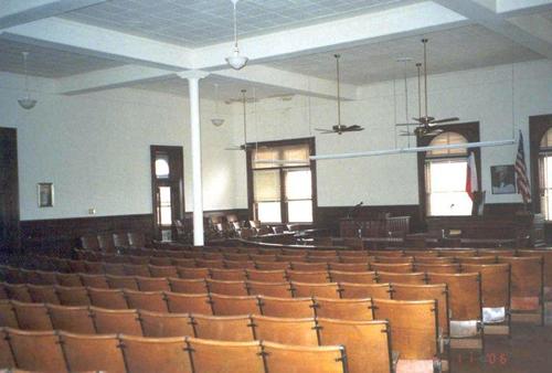 1910 Foard County Courthouse district courtroom Crowell, Texas