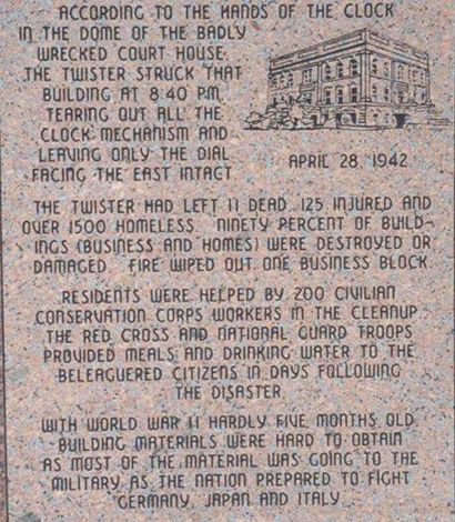 Foard County Courthouse history - April 28,  1942, Crowell Texas