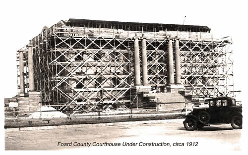 Crowell, Texas - Foard County Courthouse under construction
