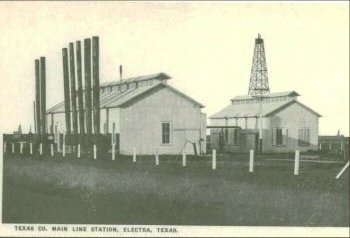 Electra Tx - Texas Co. Main Line Station 