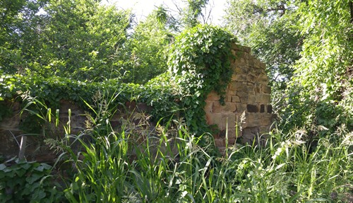 Eliasville TX  stone building ruins