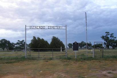Estacado Tx - Cemetery  gate