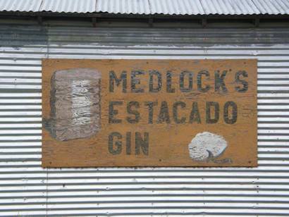 Estacado, Tx - Medlock's  Estacado Gin sign