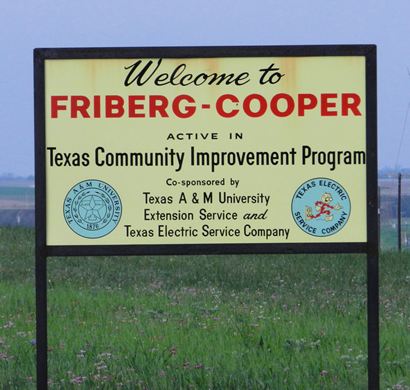 TX - Friberg- Cooper Texas welcome sign