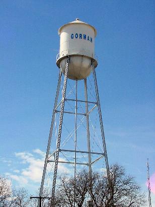 Gorman, Texas water tower