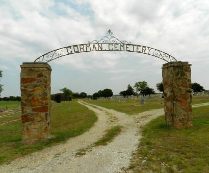 TX - Gorman Cemetery Entry