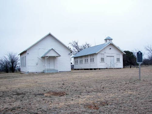 Gunsight Tx church and historical marker