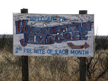 TX - Higginbotham Jamboree sign