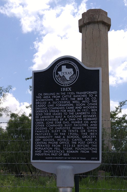 Ibex TX historical marker, Shackelford County