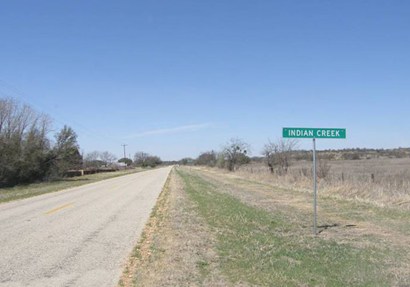Entering Indian Creek, Texas