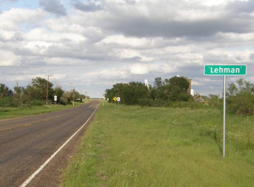 Lehman Tx Road Sign