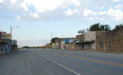 Downtown main street, Lueders, Texas