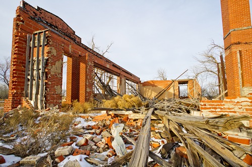 Medicine Mound TX Schoolhouse Ruin