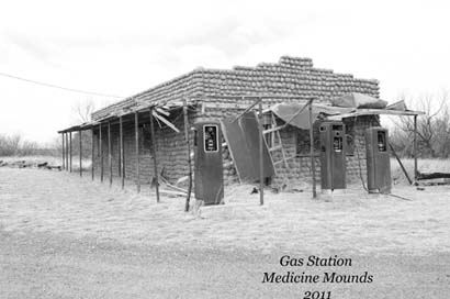 Medicine Mound Texas old gas station