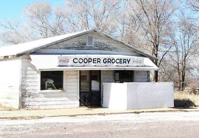 A closed grocery in Odell Texas