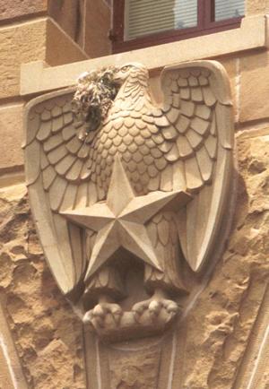Palo Pinto County Courthouse eagle, Palo Pinto, Texas