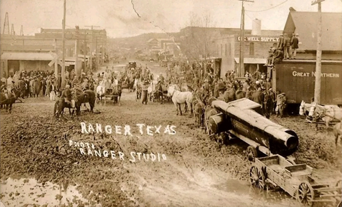 Ranger, TX - Market old photo
