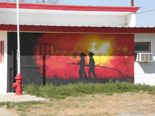 Roby Tx - Fire Dept Mural