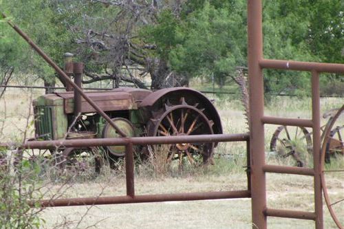 Scotland TX old tractor