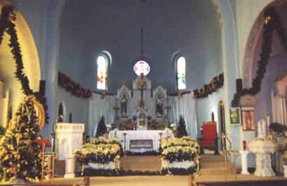 St Marys Catholic Church altar, Windhorst Texas