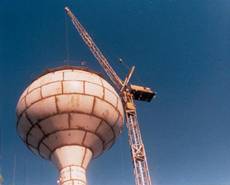 Wamba water tower nearing completion