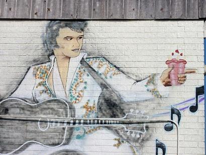 Elvis Mural in Robstown Texas