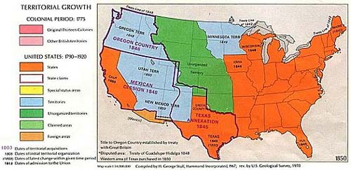 United States Territory 1850