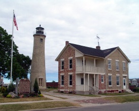 Kenosha, WI Southport lighthouse, Lake Michigan