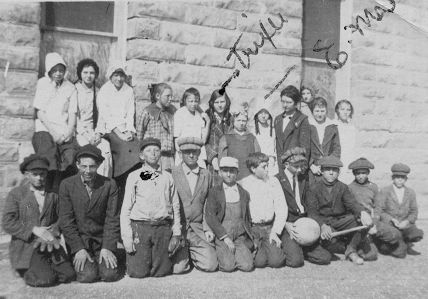 Fluvanna TX School, class, 1915