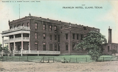 Llano TX - Franklin Hotel