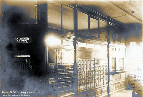 Yortown TX Post Office Pstmrk 1907