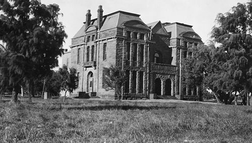 Razed 1893 Ward Counnty Courthouse, Barstow, Texas