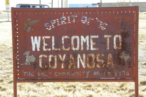 Welcome to Coyanosa, Texas 