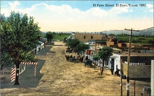 El Paso TX - Street 1882