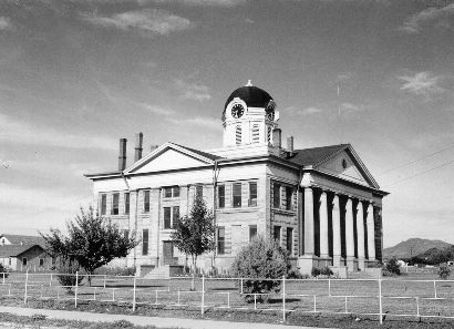 Fort Davis, Texas - Jeff Davis County Courthouse, Fort Davis Texas vintage photo