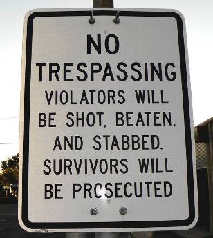 Kermit Tx - No Trespassing Sign