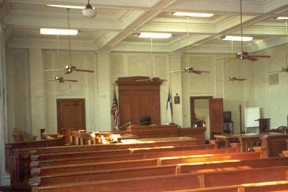 Kermit TX - Winkler County Courthouse Courtroom