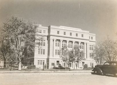 Winkler county courthouse, Kermit, Texas old photo