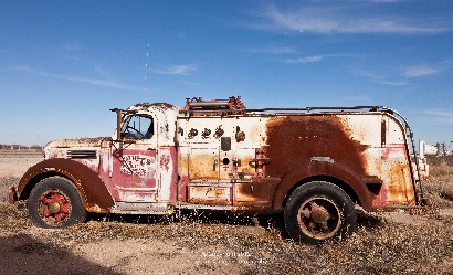 TX - Old Notrees Volunteer Fire Department truck 