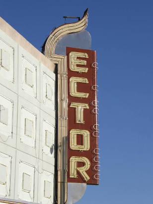 Odessa Tx - Ector Theatre old neon sign