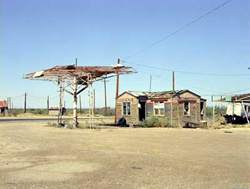 An old gas station in west Texas