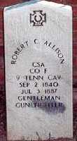 Gunfighter Robert Allison tombstone